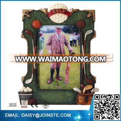 Souvenir Photo Frame for golf, resin golf souvenir frame