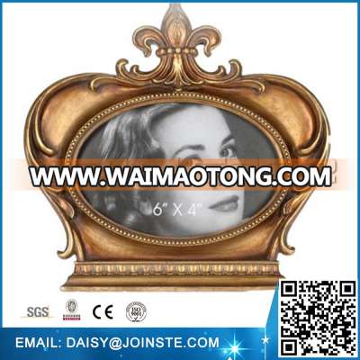 New style crown shaped resin 3d display frame