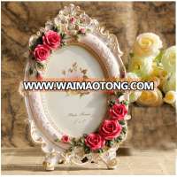 European Style Garden Flower Resin Photo Frame